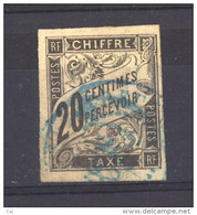 Colonies Générales  -  Taxes  :  Yv  8  (o)  Obl. Bleue                     ,      N2 - Postage Due