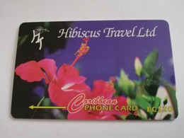 ST LUCIA    $ 20,-  CABLE & WIRELESS    147CSLA    HIBISCUS FLOWER   Fine Used Card ** 4411** - Santa Lucia