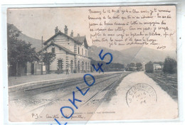 88 BUSSANG ( Vosges )  LA GARE - VUE INTERIEURE - Vue Prise Du Quai Opposé - Animé - CPA Généalogie - Bussang