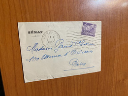 Lettre De 1940 -timbre Perforé ( Voire Scan) - Perfins