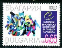 BULGARIA 2000 European Human Rights Convention  MNH / **.  Michel 4492 - Neufs
