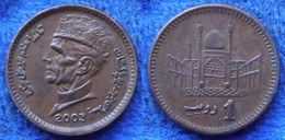 PAKISTAN - 1 Rupee 2003 KM# 62 Decimal Coinage (1961) - Edelweiss Coins - Pakistán