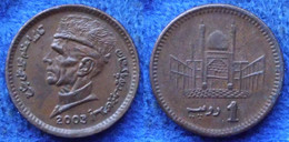 PAKISTAN - 1 Rupee 2003 KM# 62 Decimal Coinage (1961) - Edelweiss Coins - Pakistan