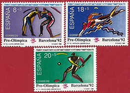 España. Spain. 1990. Juegos Olimpicos. Barcelona. Lucha. Natacion. Pelota Base - 1981-90 Ungebraucht