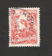 TRISTE B - STT VUJNA - YUGOSLAVIA - ITALY - USED STAMP , 15 Din. , Typ II - INDUSTRY - NICE POSTMARK "KOPER"  - 1953. - Used