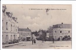 9 - ORVAULT - Place De L'Eglise Et Rue Du Calvaire - Orvault