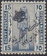 Egypt, Scott #85, Mint Hinged, Statue Of Ramses II Overprinted, Issued 1922 - Nuevos