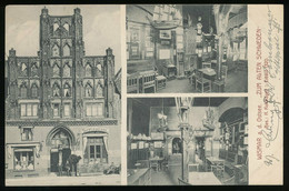 AK Gaststätte Zum Alten Schweden Wismar , Gelaufen 1912 , Mecklenburg , Restaurant , Ansichtskarte , Markt !!! - Wismar
