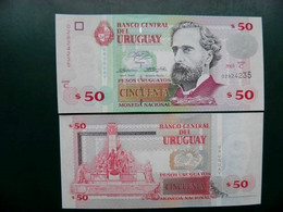 Unc Banknote Uruguay 50 Pesos P-84 2003 Serie C Monument - Uruguay