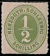 94904 4e  - GERMANY Schleswig - STAMP - Michel  # 13 - Very Fine MINT Hinged MH - Schleswig-Holstein