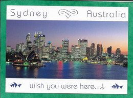 Sydney (New South Wales - Australia) The Beautiful Harbour City At Dusk 2scans Illuminations 27-12-1998 - Sydney