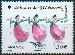 France 2019 - Euromed, Costumes Traditionnels De Méditerranée, Provence / Costumes Of The Mediterranean, Provence - MNH - Costumes