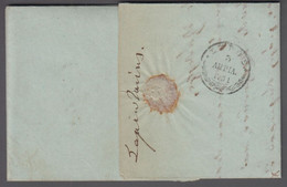 1851. GREECE Prefil Cover Dated 1851. Cancelled. Marking In Brownred.  () - JF412404 - ...-1861 Prefilatelia