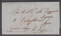 1852. GREECE Prefil Cover Dated 1852. Cancelled. Marking In Brownred.  () - JF412408 - ...-1861 Vorphilatelie