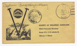 1944. USA, SPECIAL COVER , NAVY CENSOR, SENT TO CHICAGO - Recordatorios