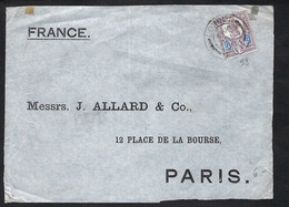 GRANDE BRETAGNE 1900: DDL De LSC De Londres Pour Paris Avec Le Y&T 99 - Covers & Documents