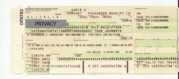Alt1132 Alitalia Airways Billets Avion Ticket Biglietto Aereo Boarding Pass Passenger Receipt Torino Roma Cagliari - Europa