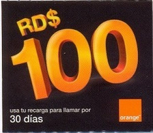 ORANGE : OR-52 RD$100 ORANGE 30 Dias USED Exp: 31-12-2013 - Dominicana