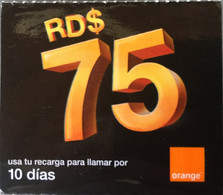 ORANGE : OR-51 RD$75 ORANGE 10 Dias USED Exp: 31-12-2017 - Dominicana