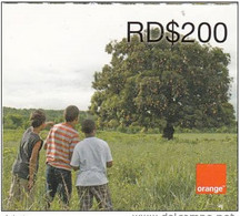 ORANGE : OR-33A RD$200 3 Boys And Tree (ticket) USED Exp: 31-12-2010 - Dominicaanse Republiek