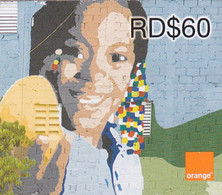 ORANGE : OR-28 RD$60 Wall Painting Girl (ticket) USED Exp: 31/12/2010 - Dominicana