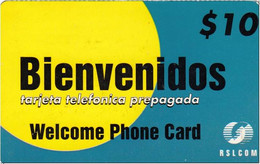 CODETEL-RSL : DMTRS01A $10 RSLCOM Bienvenidos USED - Dominik. Republik