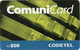 CODETEL-KEYBOARD : K04.K RD$ 5O *91 USED Exp: 60 DIAS - Dominicaine