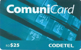 CODETEL-KEYBOARD : K01.K RD$ 25 *91 USED Exp: 60 DIAS - Dominicana