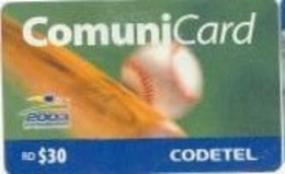 CODETEL : DMC120 RD$ 30 14 PANAM Games 2003 BaseBall USED - Dominicaine