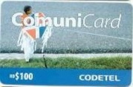 CODETEL : DMC113 RD$100 Boy With Kite And Dominican Flag USED - Dominicana