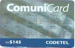 CODETEL : DMC103 RD$145 Calendar 2002 USED - Dominik. Republik