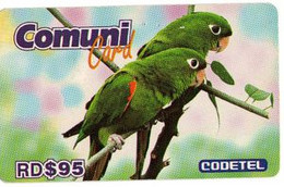 CODETEL : DMC024 RD$95 Comuni Card Bird  Thin MINT Exp: 3 MONTHS - Dominicaanse Republiek