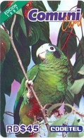 CODETEL : DMC019 RD$45 Comuni Card Ed.97 Bird USED Exp: 3 MONTHS - Dominicaine