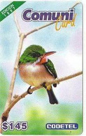 CODETEL : DMC017 $145 Comuni Card Ed.97 Bird USED Exp: 3 MONTHS - Dominicana