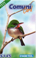 CODETEL : DMC009 $145 Comuni Card Ed.96 Bird USED Exp: 31 MAR 1997 - Dominicaine