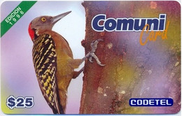 CODETEL : DMC006A $25 Comuni Card Ed.96 Bird USED Exp: 31 MAR 1997 - Dominik. Republik