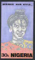 Nigeria 1987, Women's Hairstyles - Original Hand-painted Artwork For 20k Value (Beriberi Hair Style) By S O Nwasike 215€ - Nigeria (1961-...)