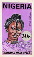 Nigeria 1987, Women's Hairstyles - Original Hand-painted Artwork For 20k Value (Beriberi Style) By Unknown Artist - Nigeria (1961-...)