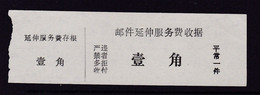 CHINA CHINE CINA ANHUI LINQUAN 236400 POSTAL ADDED CHARGE LABELS (ACL)  0.10 YUAN - Other & Unclassified
