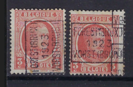 HOUYOUX Nr. 192 Voorafgestempeld Nr. 3132  A  + C   FOREST (BRUX.)  1923  VORST (BRUS.) ; Staat Zie Scan ! - Rollini 1920-29