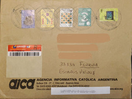 A) 2013, ARGENTINA, FROM BUENOS AIRES TO FLORIDA -UNITED STATES, CULTURAL HERITAGE, PUMPKIN, DEBT RENEGOTIATION, DIGITAL - Used Stamps