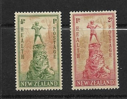 NOUVELLE-ZELANDE 1945 OEUVRES POUR LA SANTE DE L'ENFANCE  YVERT N°270/71  NEUF MLH* - Unused Stamps