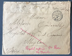 France, Enveloppe Trésor Et Poste 61, 5 Juin 1915, Adresse Hopitaux Militaires - (C2068) - Guerre De 1914-18