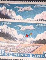 Errors Romania 1956 Mi 1627 Printed With Circle Above Mountain Unused - Abarten Und Kuriositäten
