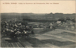 CPA AK Schona Mit Kaiserkrone Und Schrammsteine GERMANY (1080151) - Schöna