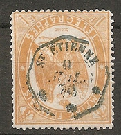 FR - TELEGRAPHE - Yv. N° 7  (o)  1f  Orange Cote 17 Euro  BE  2 Scans - Kranten