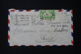 OCÉANIE - Enveloppe De Papeete Pour La Princesse Takau Pomare Vedel En France En 1948 - L 83962 - Covers & Documents