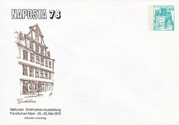 BRD,  PU 110  D2/005.  BuSchl 40,  Frankfurt, NAPOSTA 78 - Privé Briefomslagen - Ongebruikt