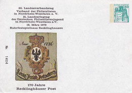 BRD,  PU 110  D2/024.  BuSchl 40,  Recklinghausen, 170 Jahre Post - Privé Briefomslagen - Ongebruikt