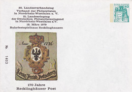 BRD,  PU 110  D2/024.  BuSchl 40,  Recklinghausen, 170 Jahre Post - Private Covers - Mint